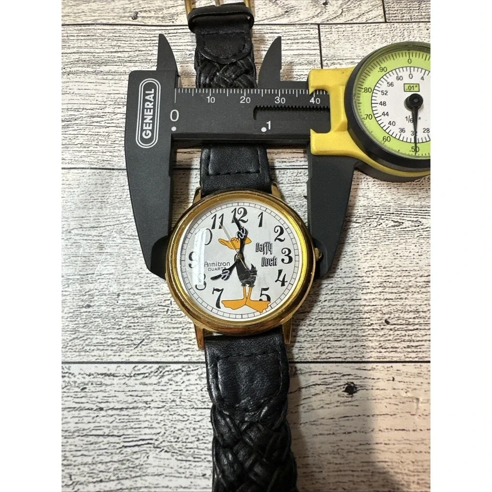 ARMITRON Daffy Duck Stainless Quartz Watch 1994 Vintage Hong Kong *Untested*